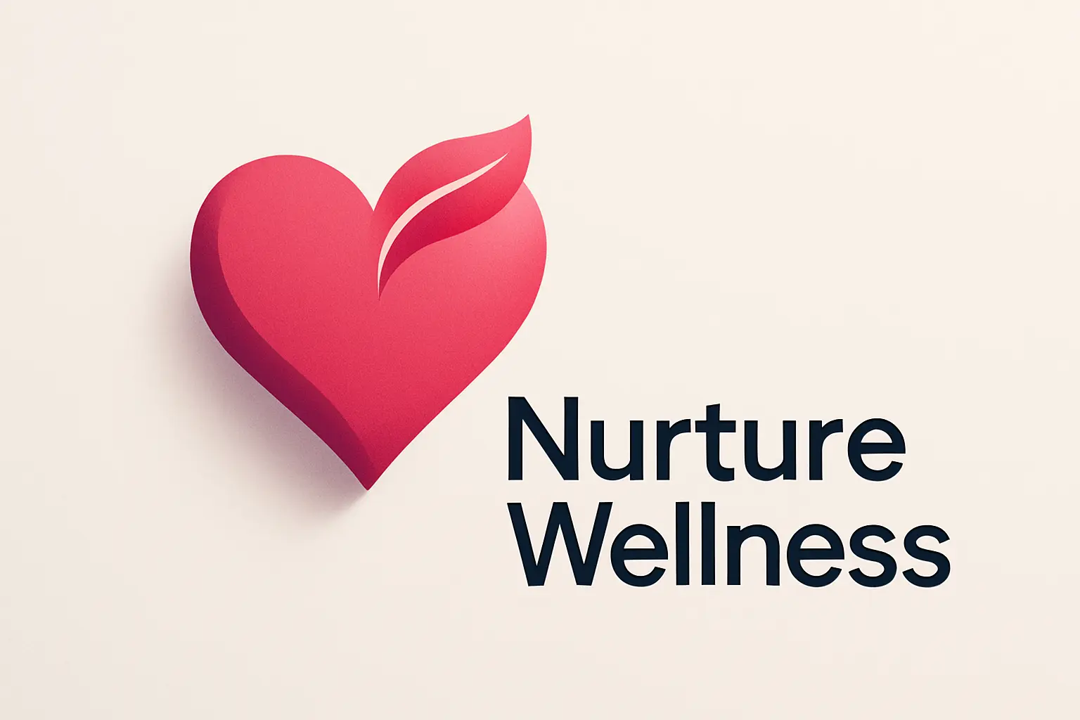 Minimalist Heart Logo template with hands and circular text