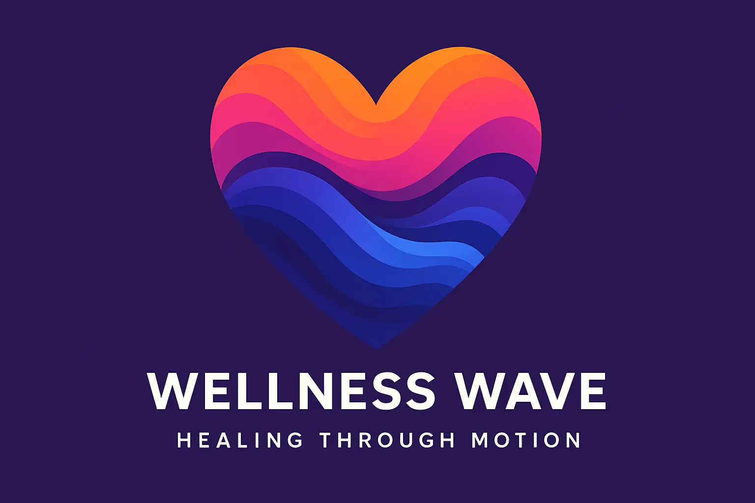 Heart Logo template with gradient pink heart cradled by hands