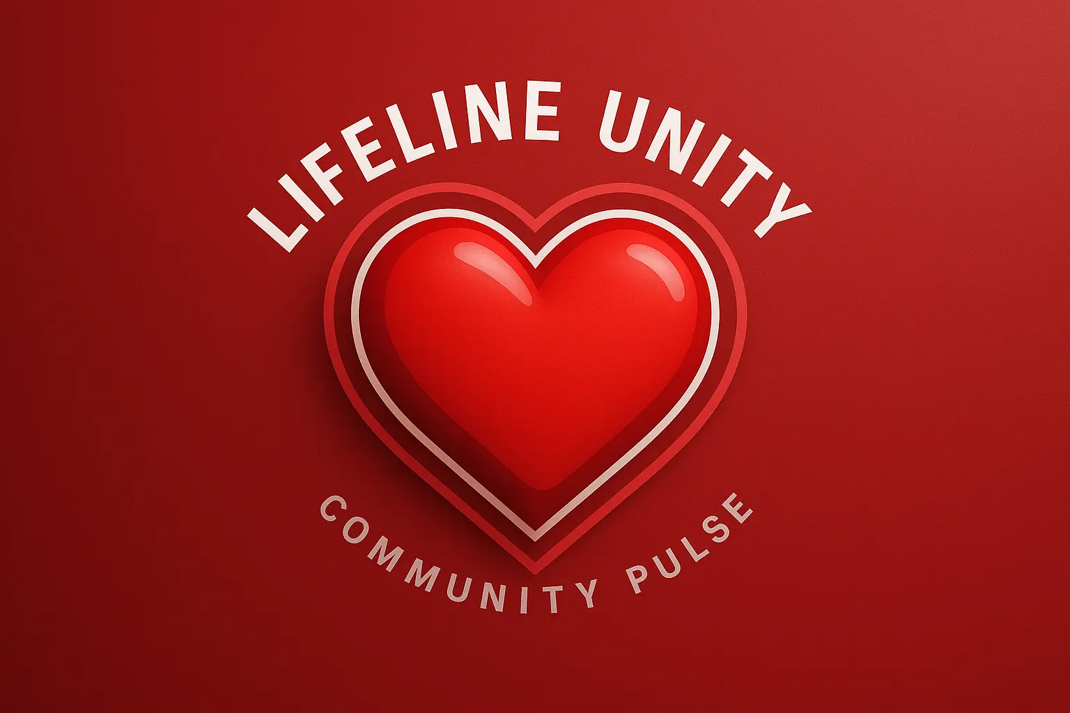 Heart Logo template with golden geometric knot and modern typography