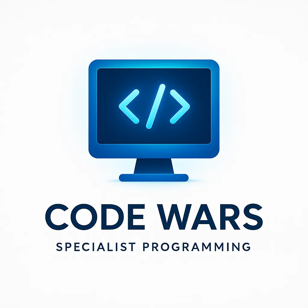 Technology Logo template with coding symbols and minimalist design