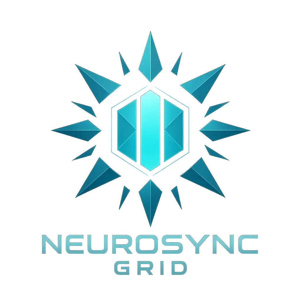 Technology Logo template with hexagonal tech core and glow