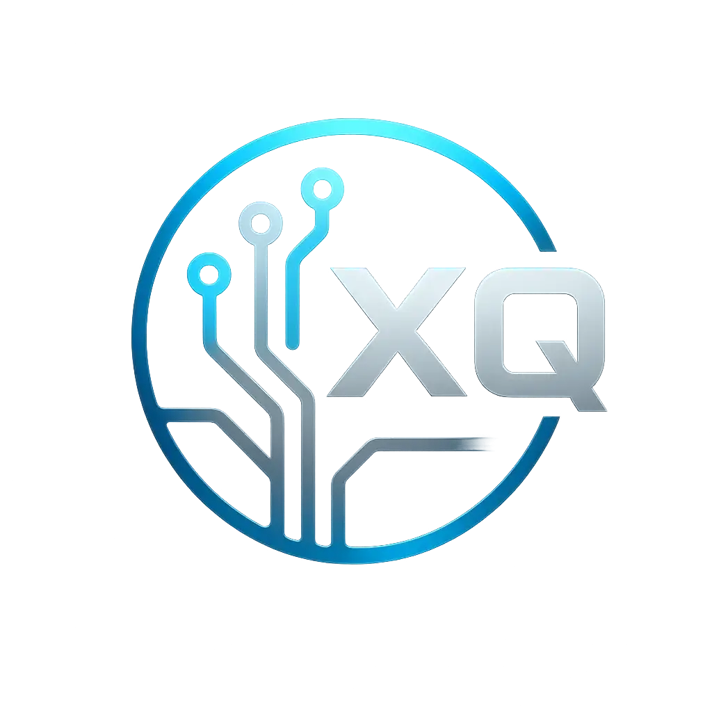 Technology Logo template with futuristic digital circuit design