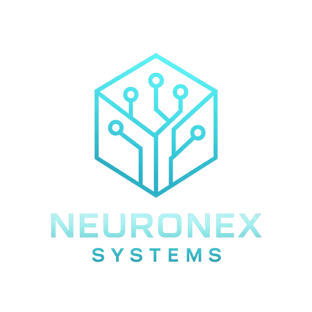 Futuristic Technology Logo template with neural circuit design