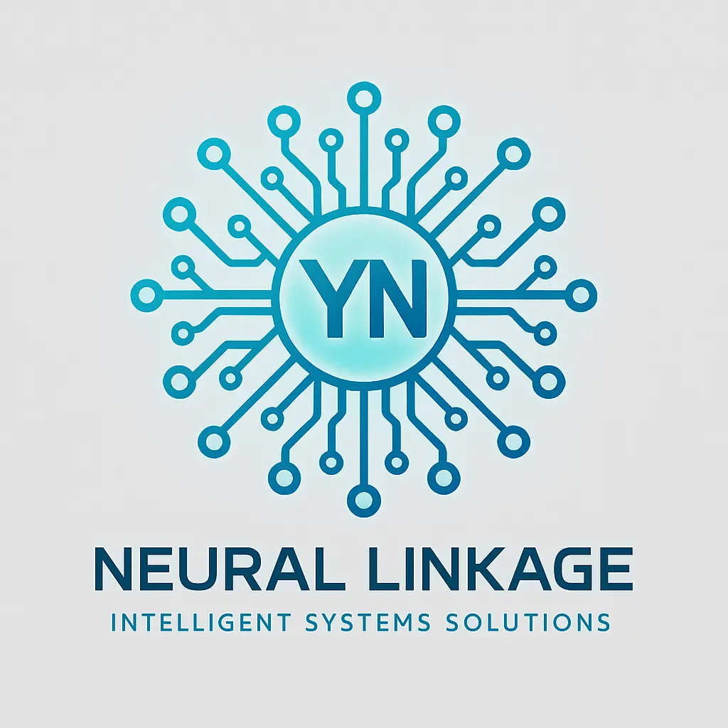 Technology Logo template with radial circuit node design