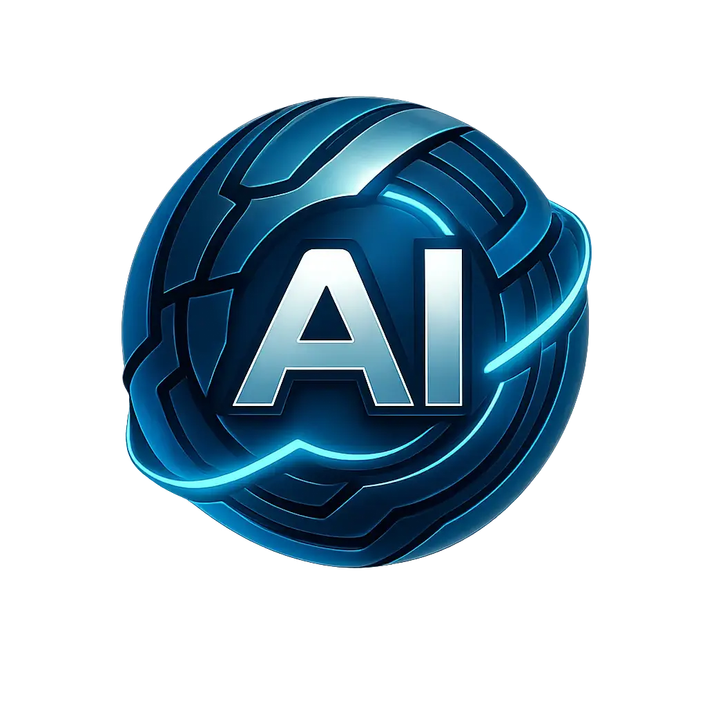 Dynamic Technology Logo template with digital sphere and neon accents