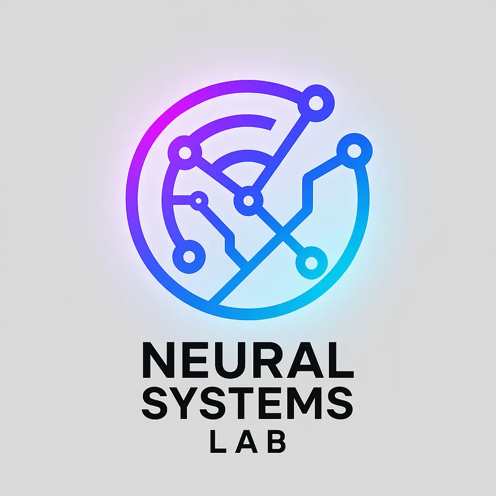 Technology Logo template with digital radar and circuit nodes