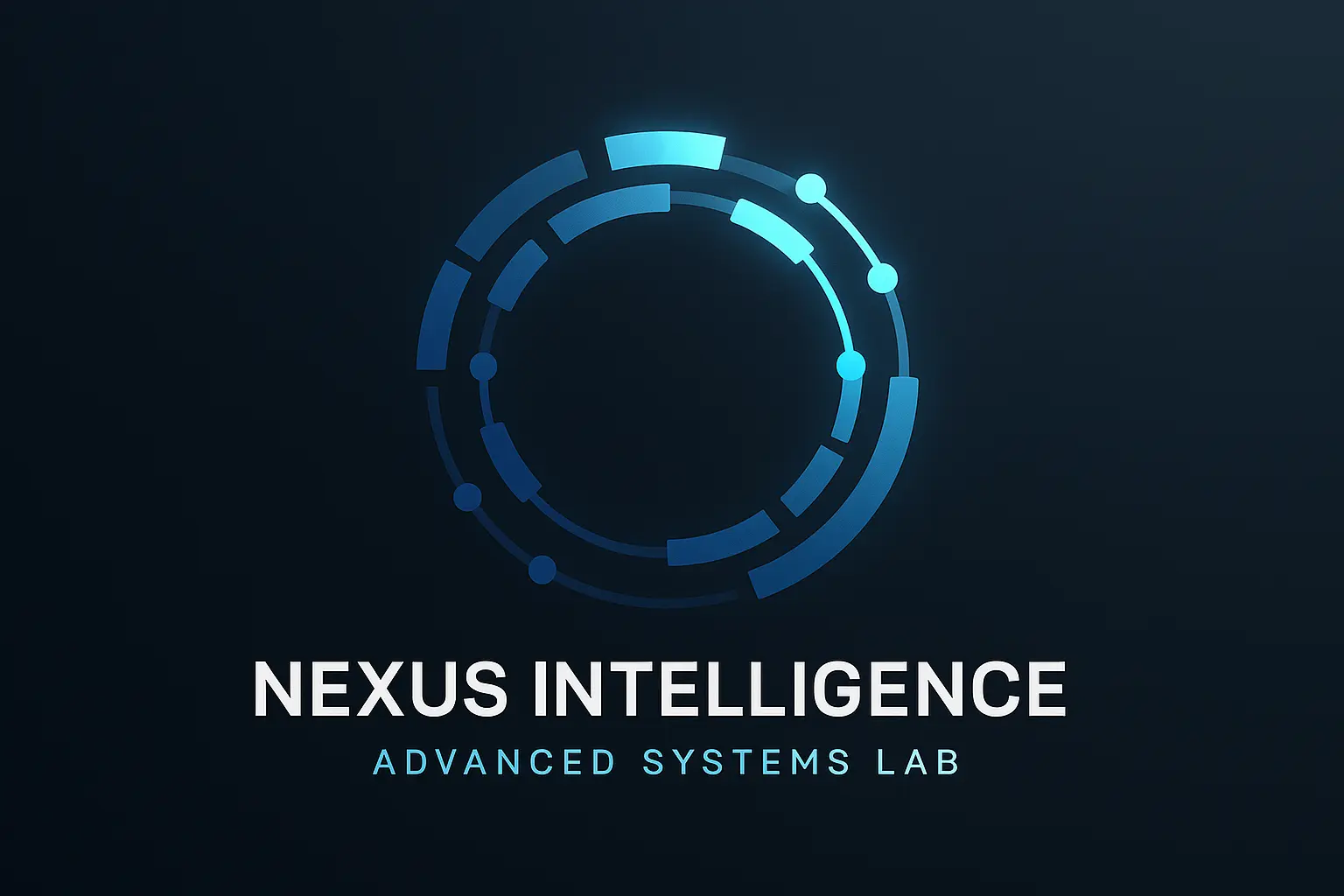 Futuristic Technology Logo template with abstract infinity loop