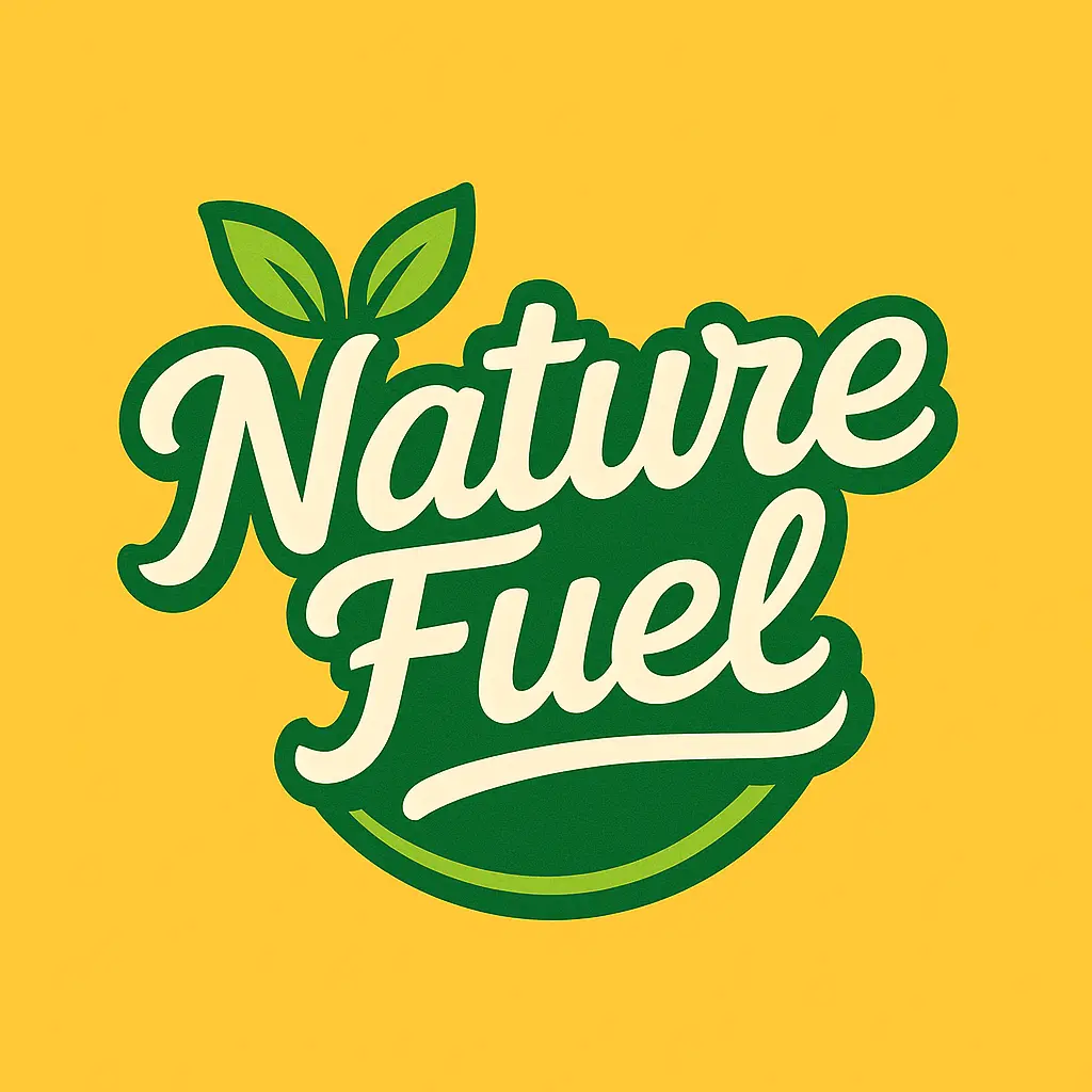 Playful green Typography Logo template with leaf and underline