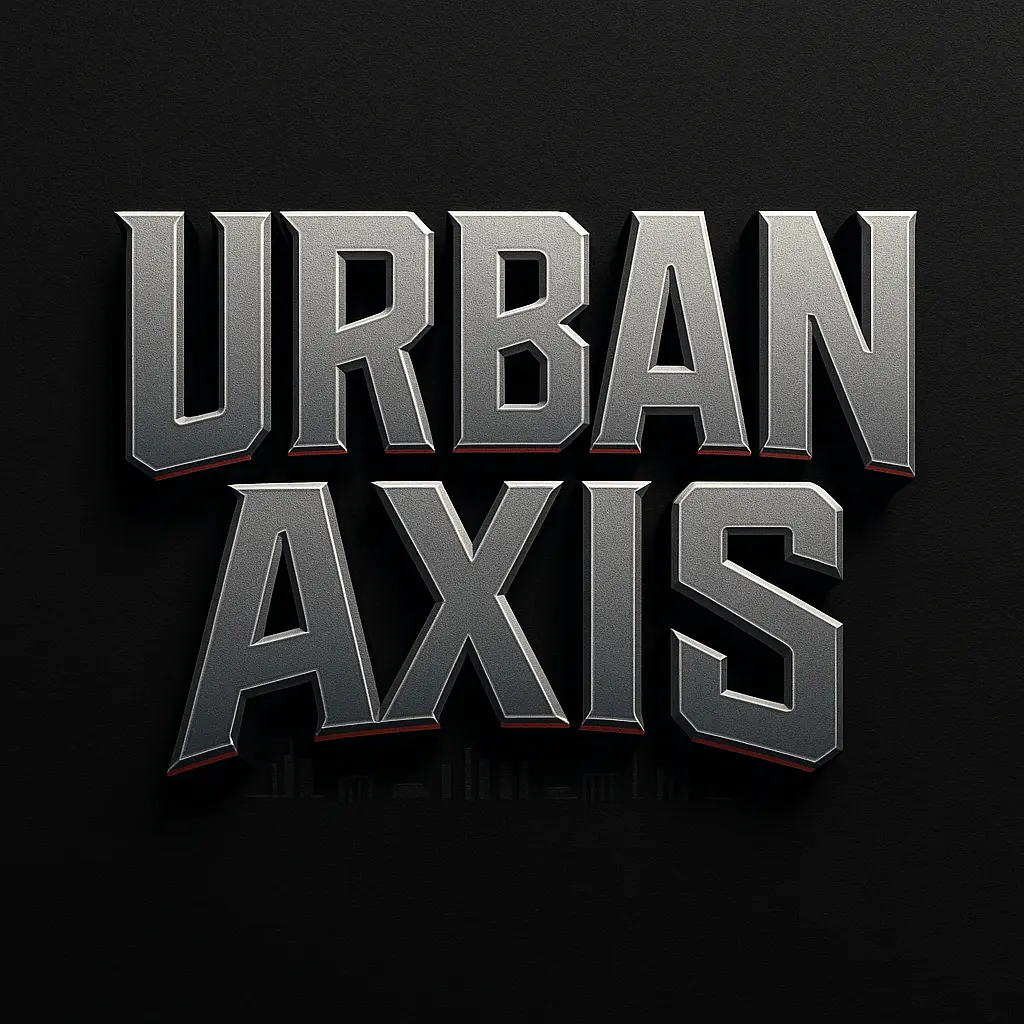 Bold 3D Typography Logo template with urban industrial style