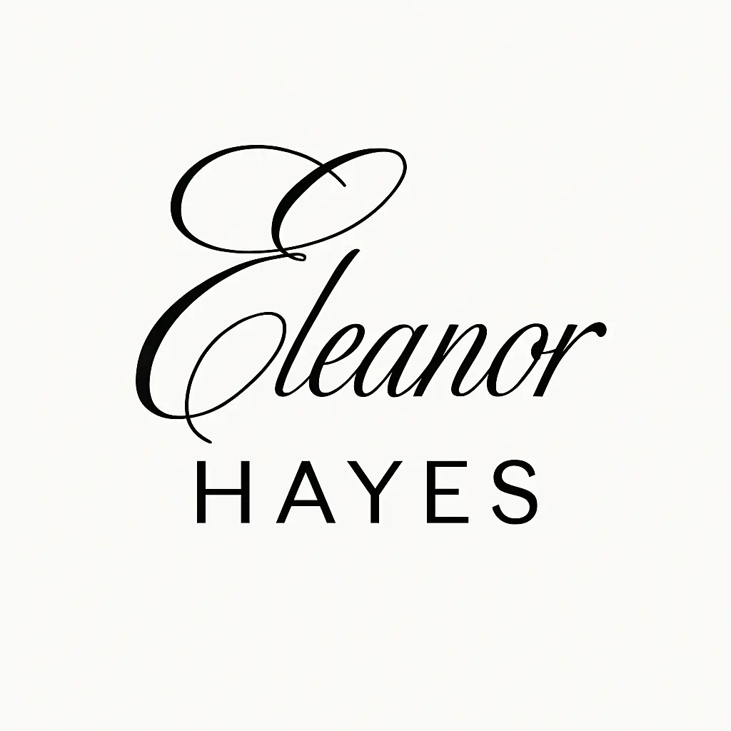Elegant script Typography Logo template with clean layout