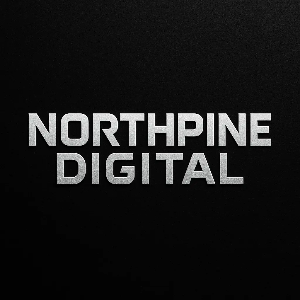 Bold geometric Typography Logo template with sharp spacing