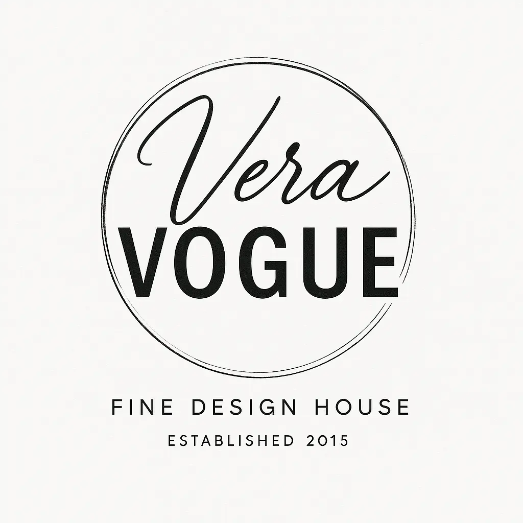 Elegant circular Typography Logo template with script and sans-serif text