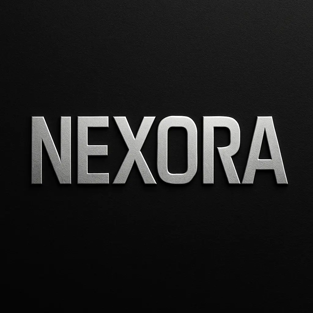 Bold geometric Typography Logo template with futuristic style