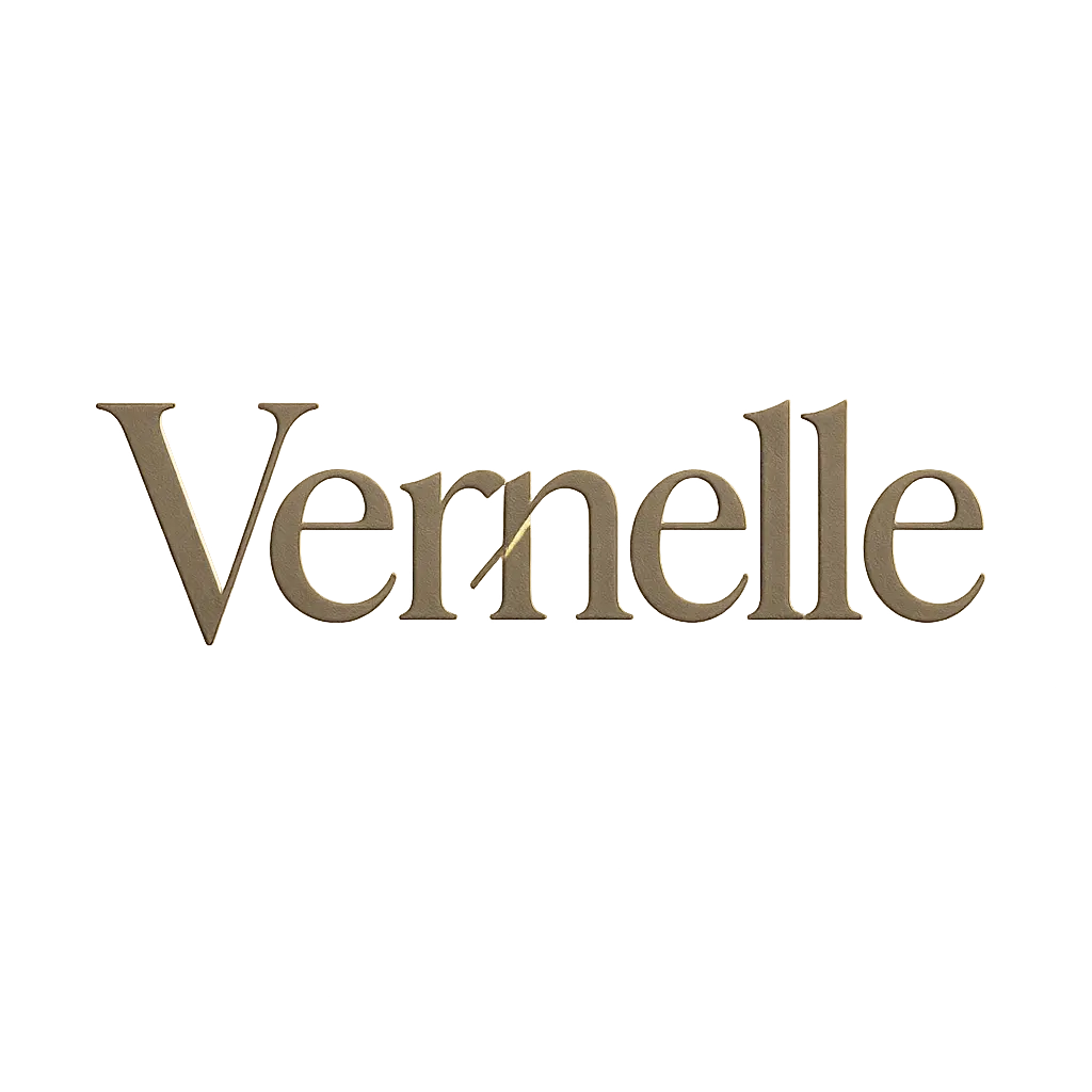 Typography Logo template featuring a modern serif font, elegant design, and metallic accents.