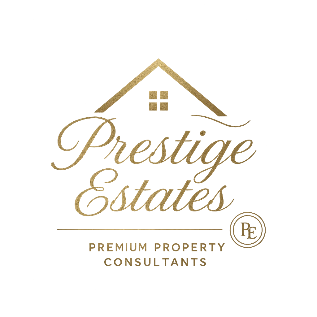 Luxury Real Estate Logo template with gold roof icon