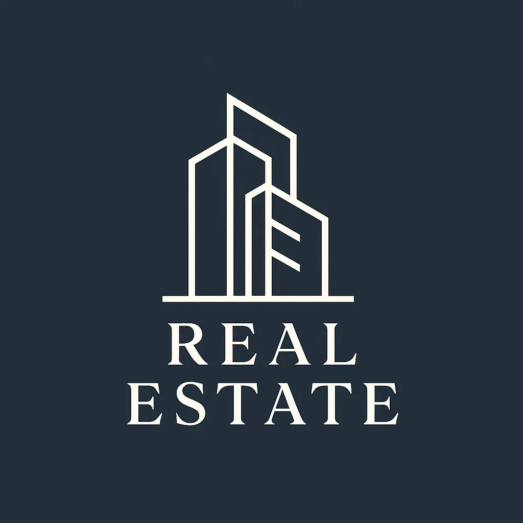 Modern Real Estate Logo template with building motif