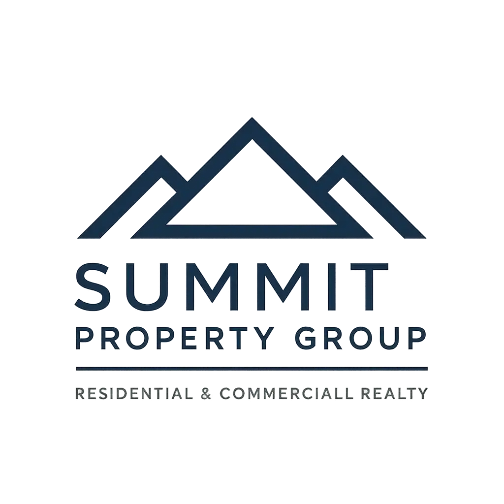Modern Real Estate Logo template with roofline design