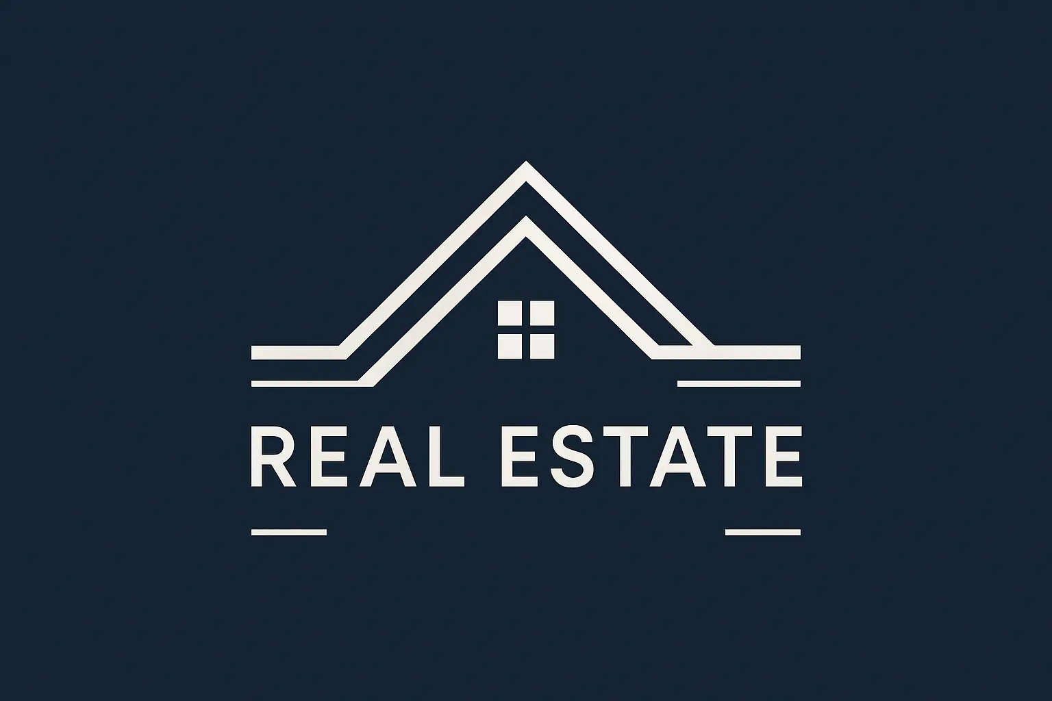 Luxury Real Estate Logo template with gold skyline icon