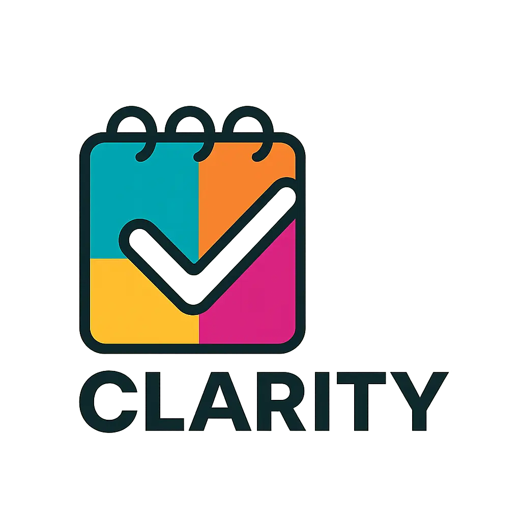 Minimalist logo template with vibrant color block.