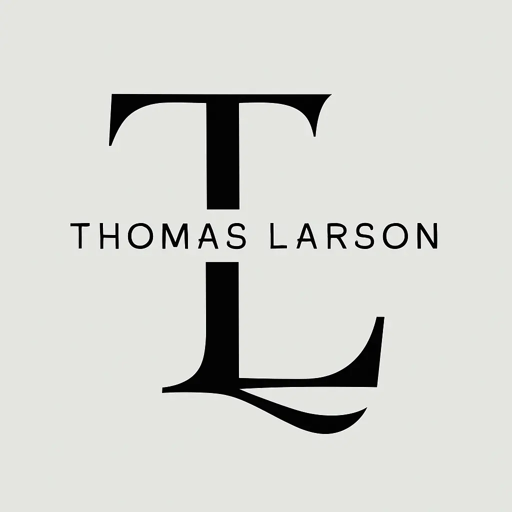 Logo template with TL monogram and modern serif design