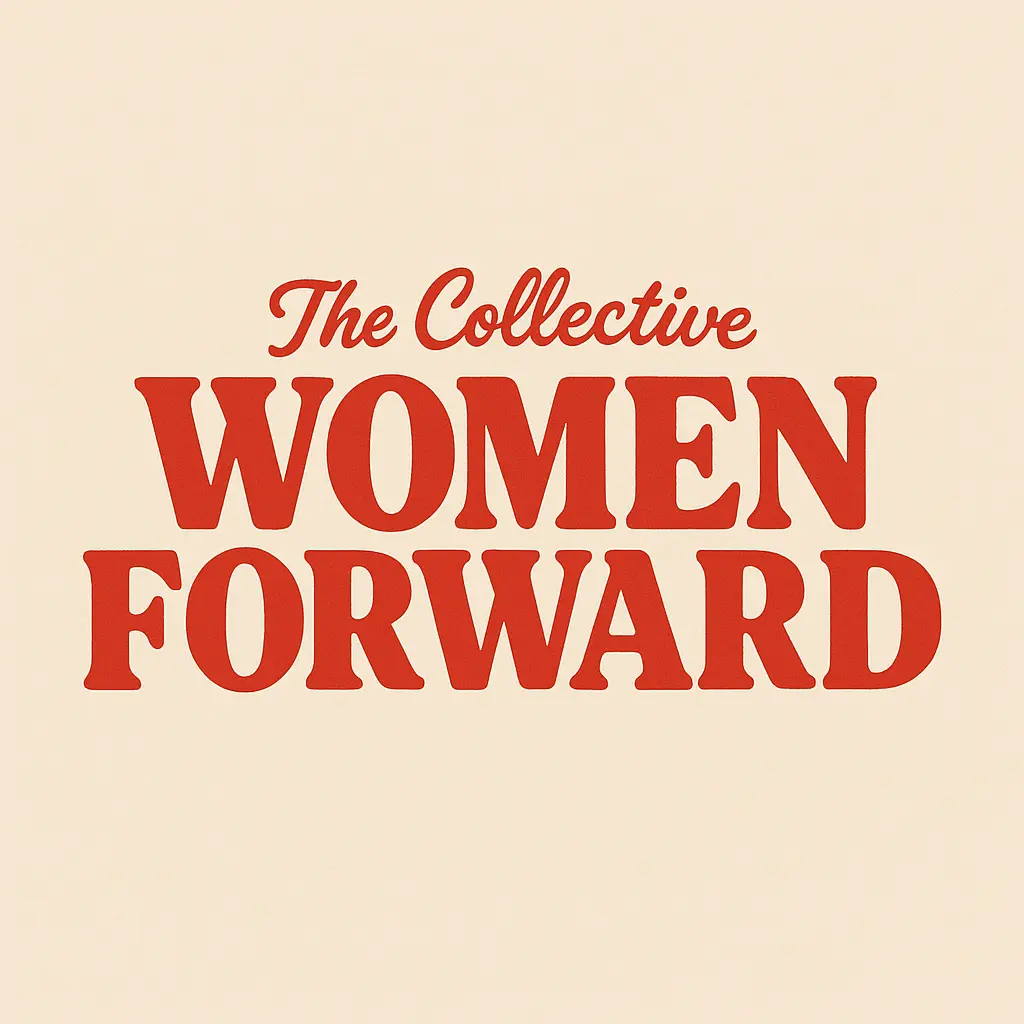 Retro logo template with bold red serif text