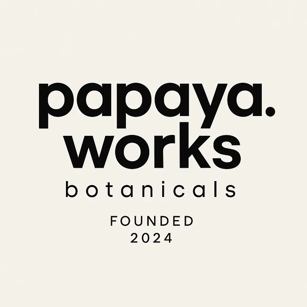Logo template for minimalist skincare brand papaya works