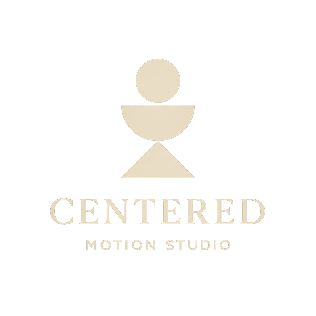 Logo template with modern minimalist wellness symbol