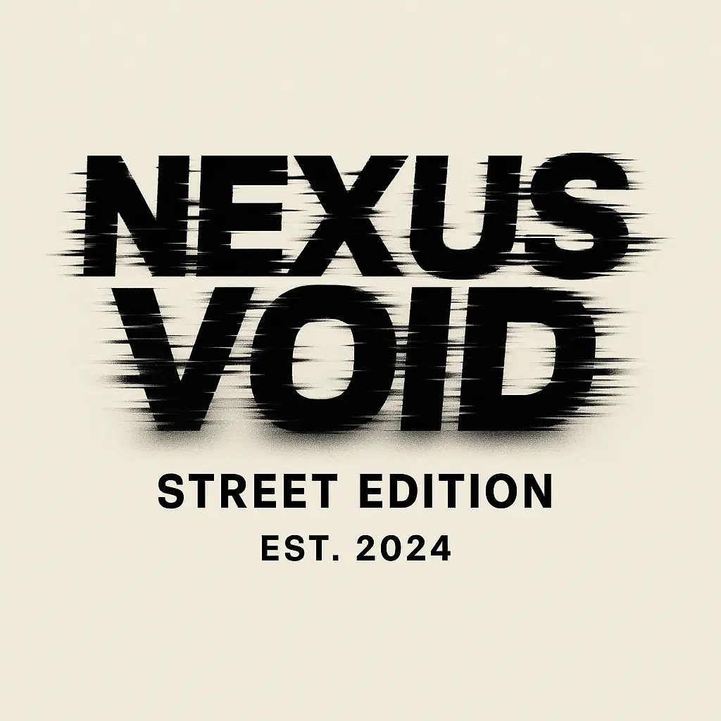 Glitchcore Logo template with distorted bold lettering