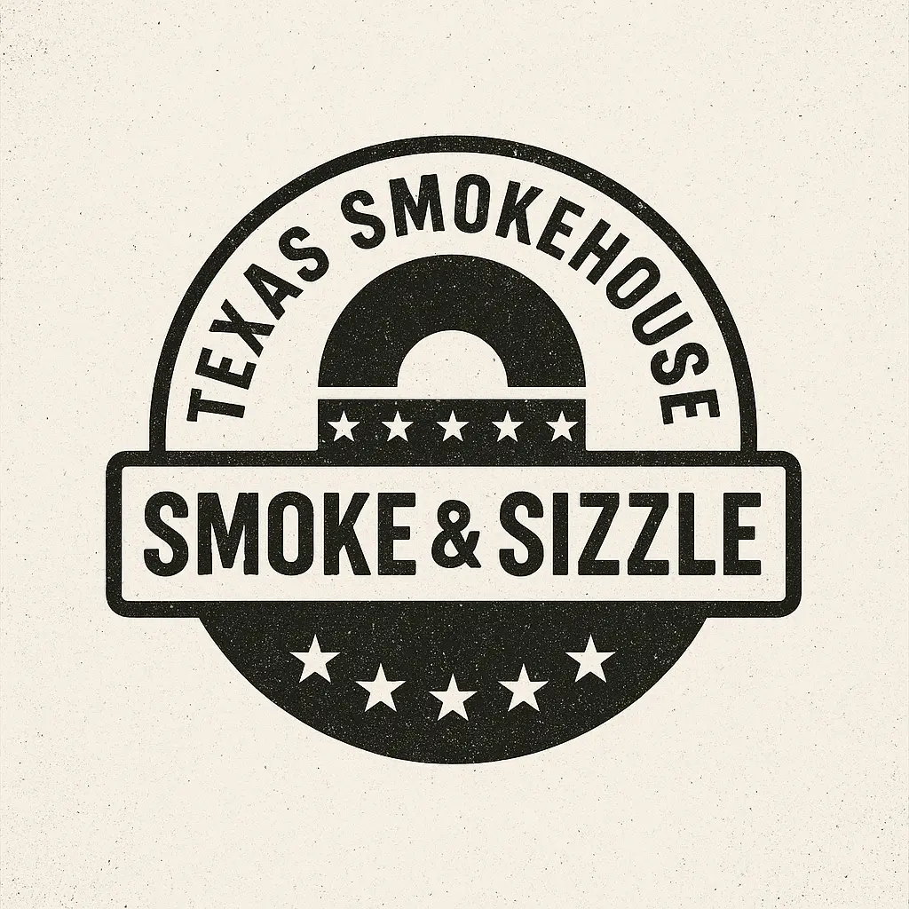 Vintage BBQ Logo template with bold circular badge