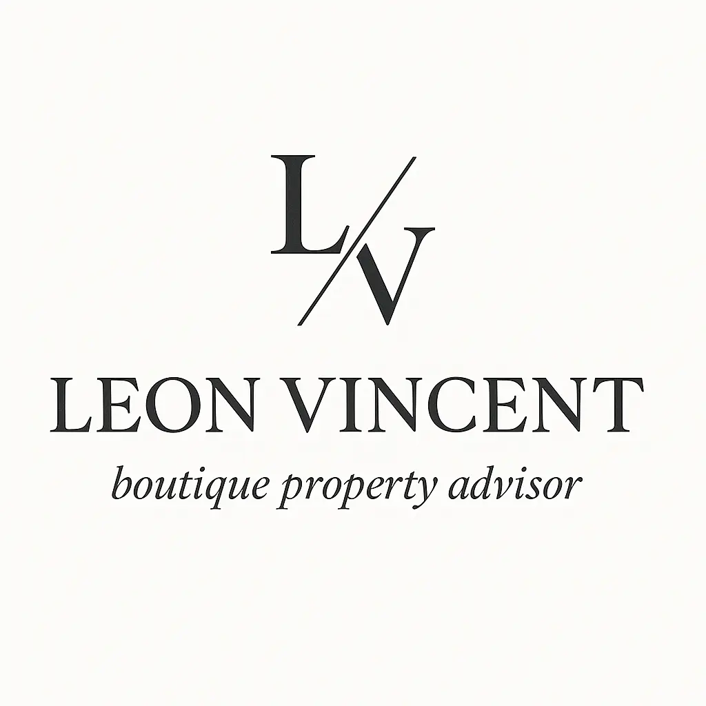 Monogram logo template with elegant serif typography