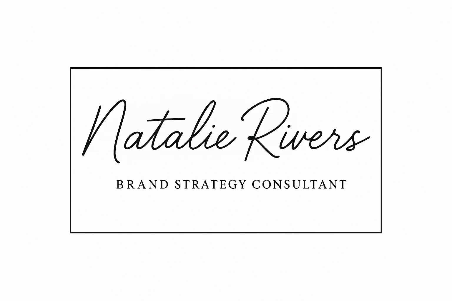 Monogram logo template with elegant serif typography