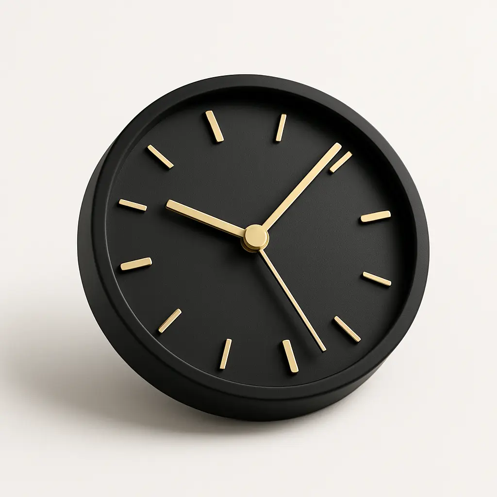 3D icon template of a clock face
