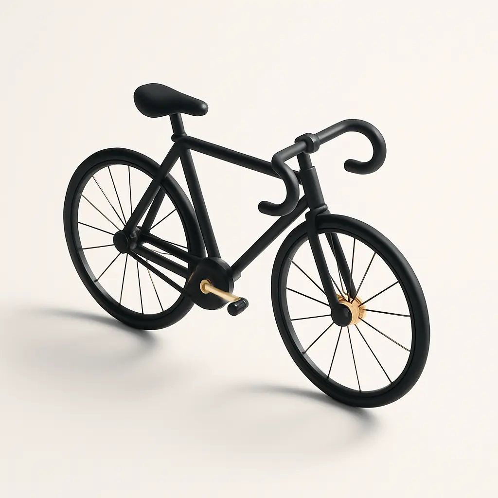 3D icon template of a bicycle