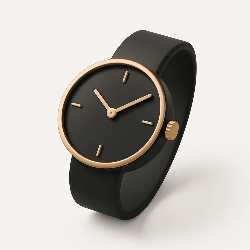 3D icon template of a wristwatch
