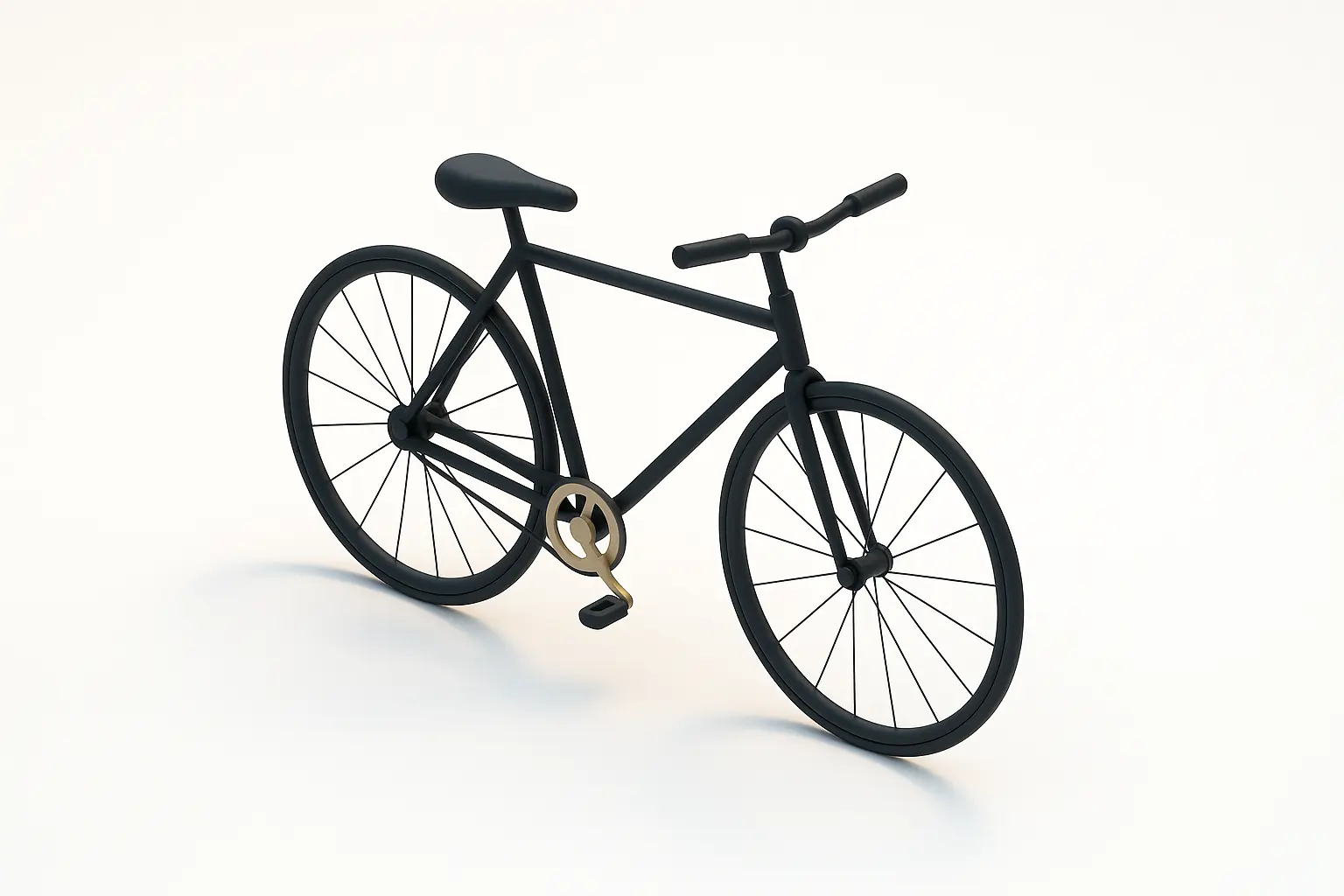 3D icon template of a bicycle