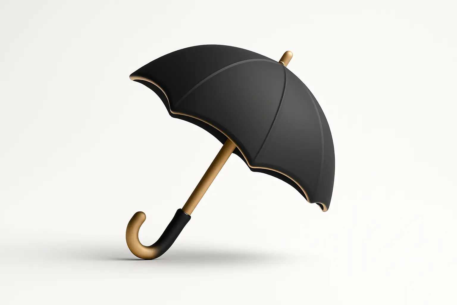 3D icon template of an umbrella