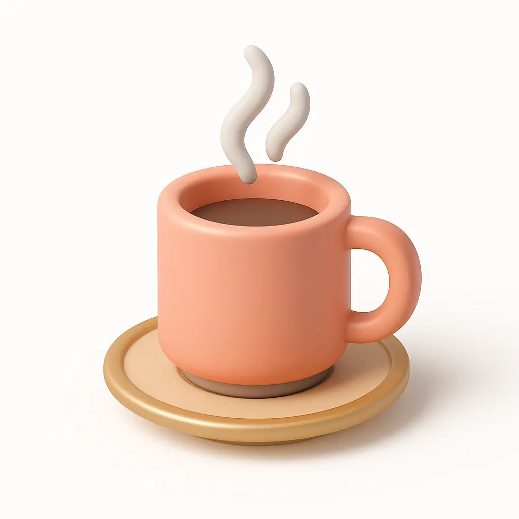 3D Airbnb style icon template coffee mug