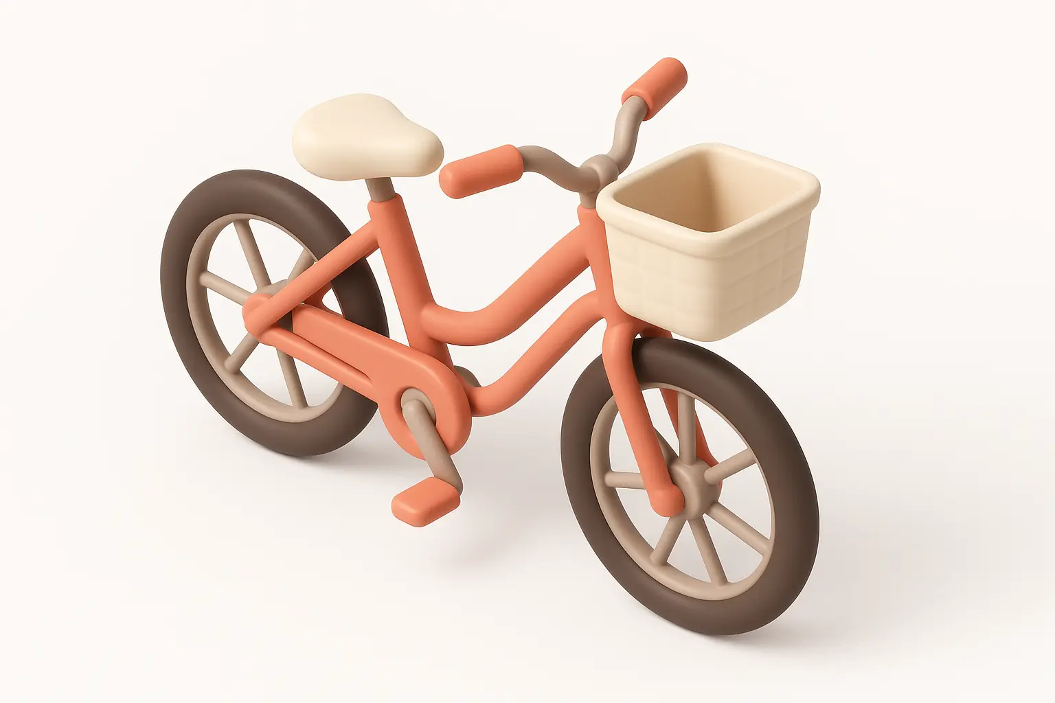 3D Airbnb style icon template vintage bicycle
