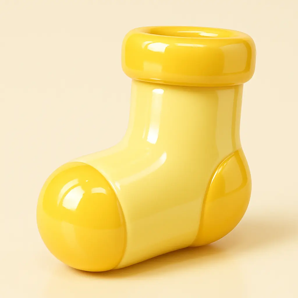 3D Glossy Icon template of a quirky sock